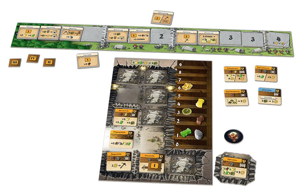 Caverna - CAVE VS CAVE - 2 Player Boardgame -  Mayfair Games / Lookout Games
