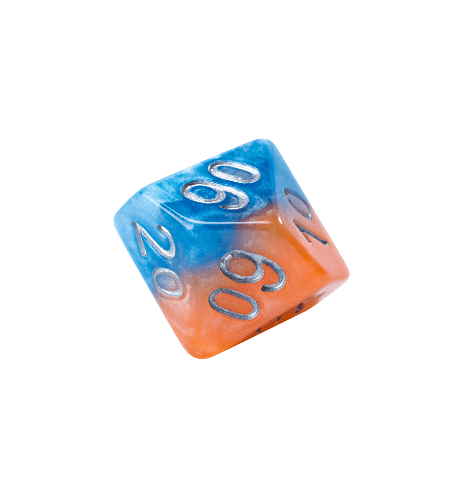 “Fire & Dice” Halfsies Dice - Polyhedral 7-Dice Set