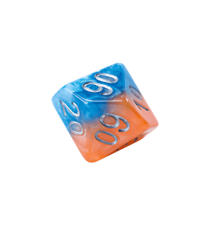 “Fire & Dice” Halfsies Dice - Polyhedral 7-Dice Set