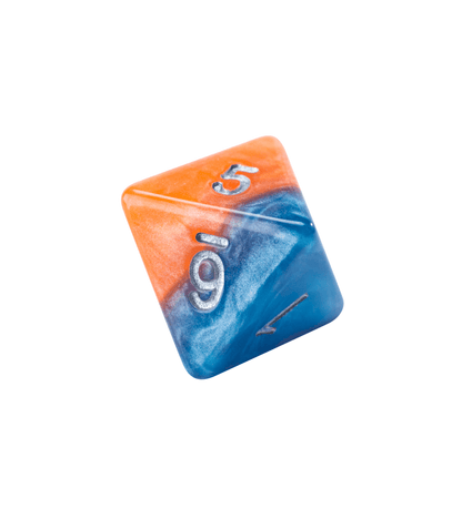 “Fire & Dice” Halfsies Dice - Polyhedral 7-Dice Set