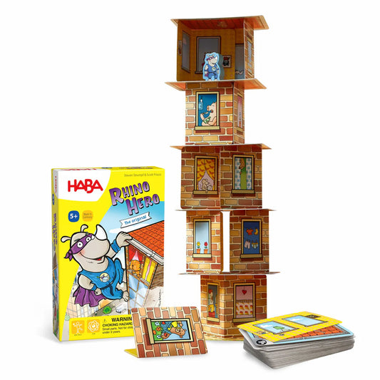 Rhino Hero - A Heroic Stacking Game - HABA Games