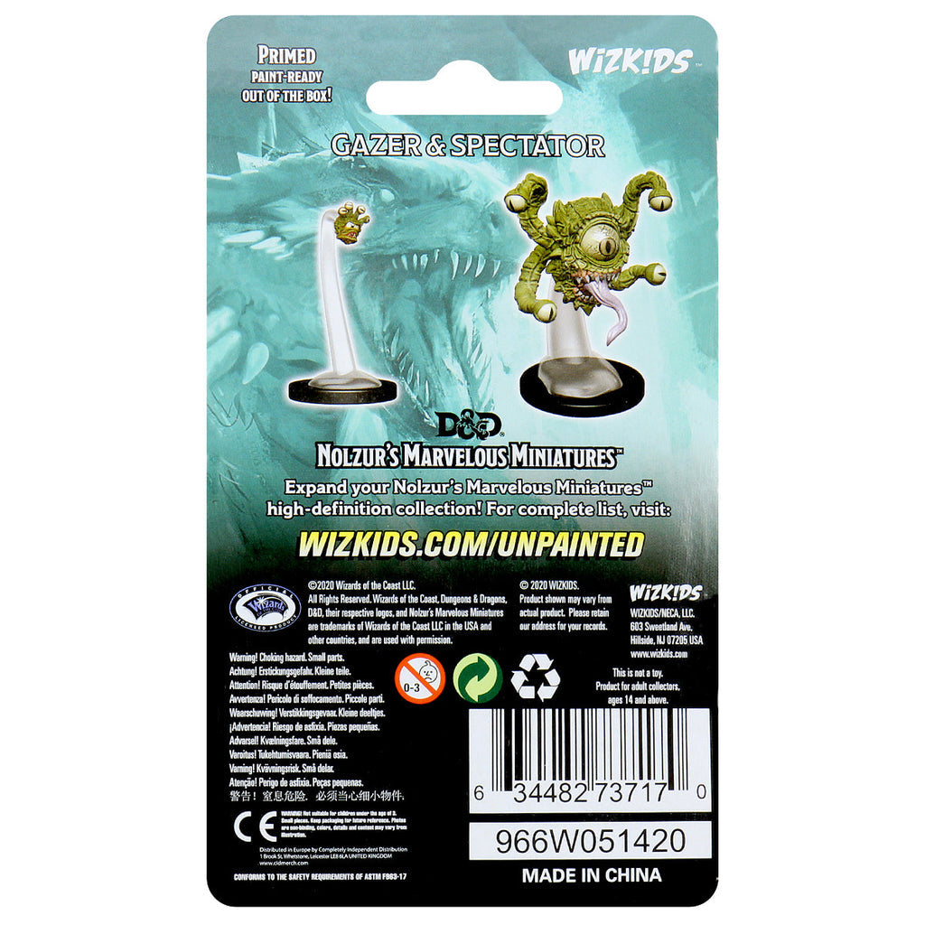 D&D: Nolzur's Marvelous Unpainted Miniatures - Gazer & Spectator W9