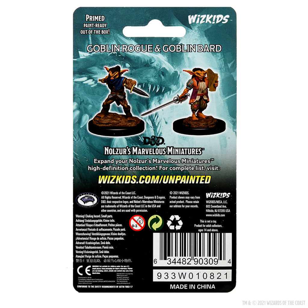 D&D: Nolzur's Marvelous Unpainted Miniatures - Male Goblin Rogue & Female Goblin Bard W15