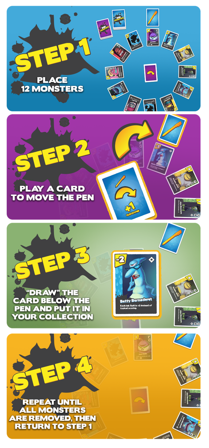 Ink Monsters - Card Game - Albino Dragon