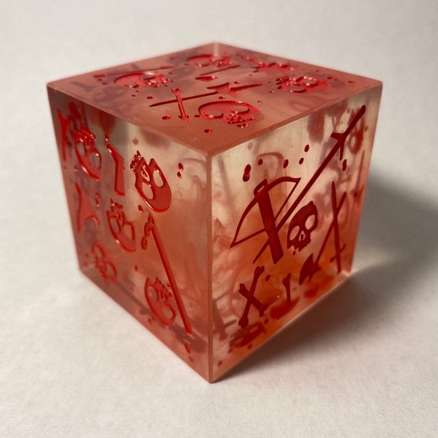 Massive Gelatinous Cube - 2" Mini/Die In One - Various - Severed Books and Toys