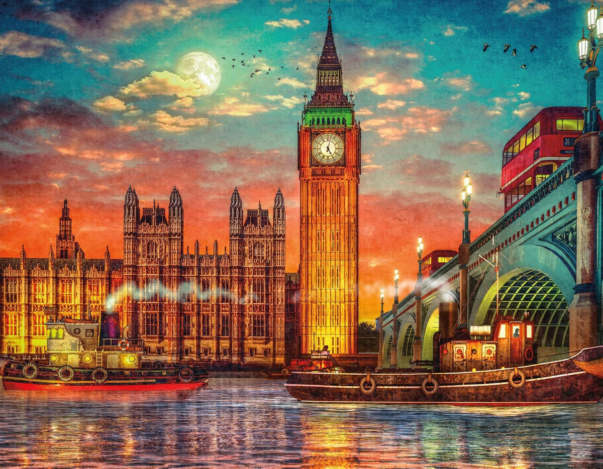 4 x 500 pc Jigsaw Puzzles - International Travels