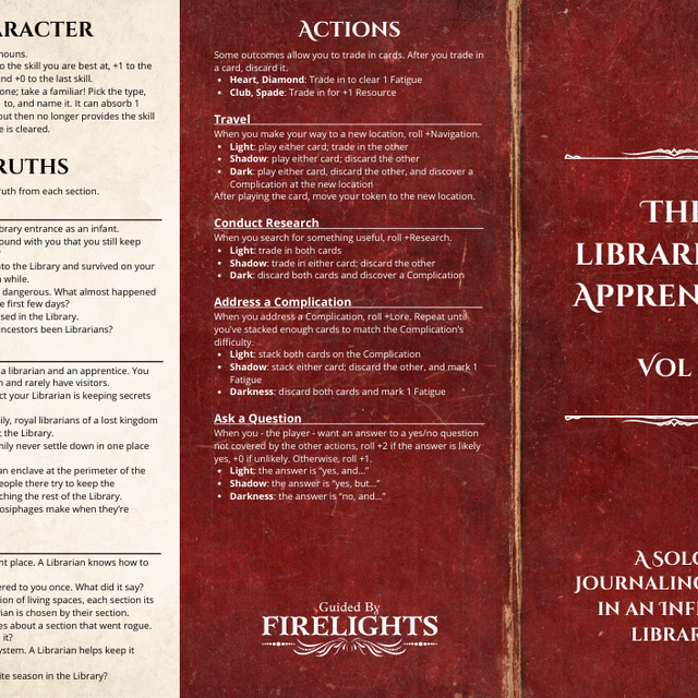 The Librarian's Apprentice - A Solo Roleplaying Game Adventure - Almost Bedtime Theater