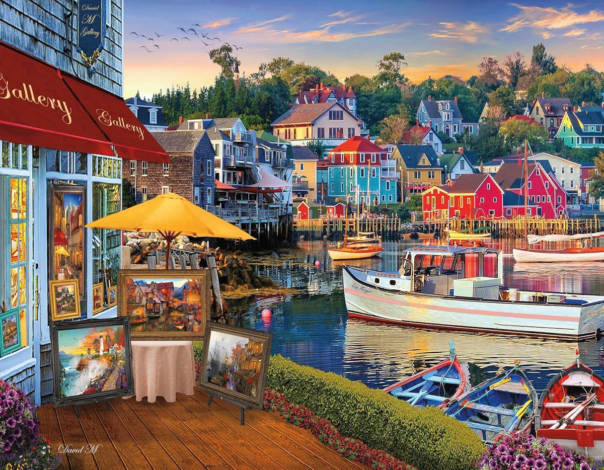 4 x 500 pc Jigsaw Puzzles - David Maclean + Poster