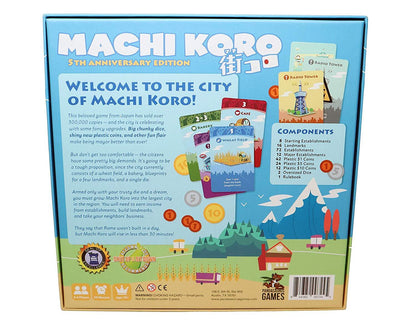 Machi Koro 1st Edition - 5th Anniversary Edition - The Card Game - Pandasaurus Games