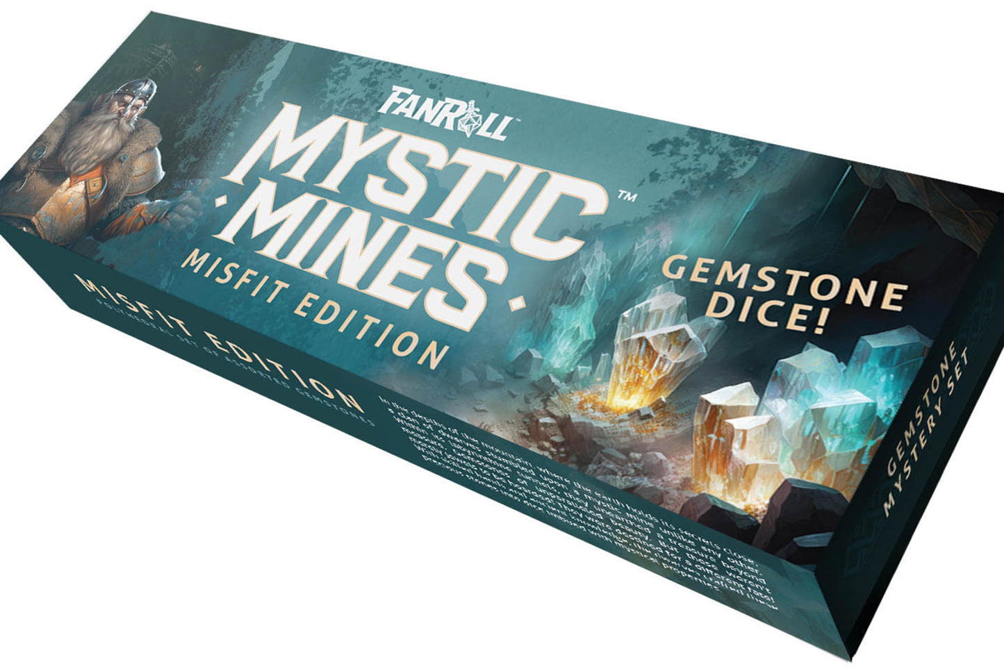 Mystic Mines Misfit Gemstone 7 Polyhedral Dice Set - Fanroll Dice