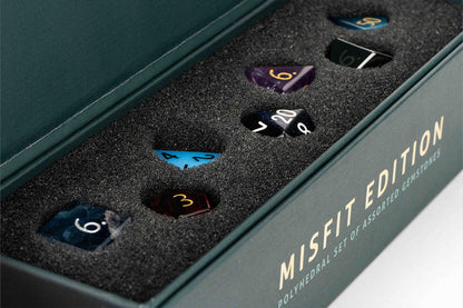 Mystic Mines Misfit Gemstone 7 Polyhedral Dice Set - Fanroll Dice