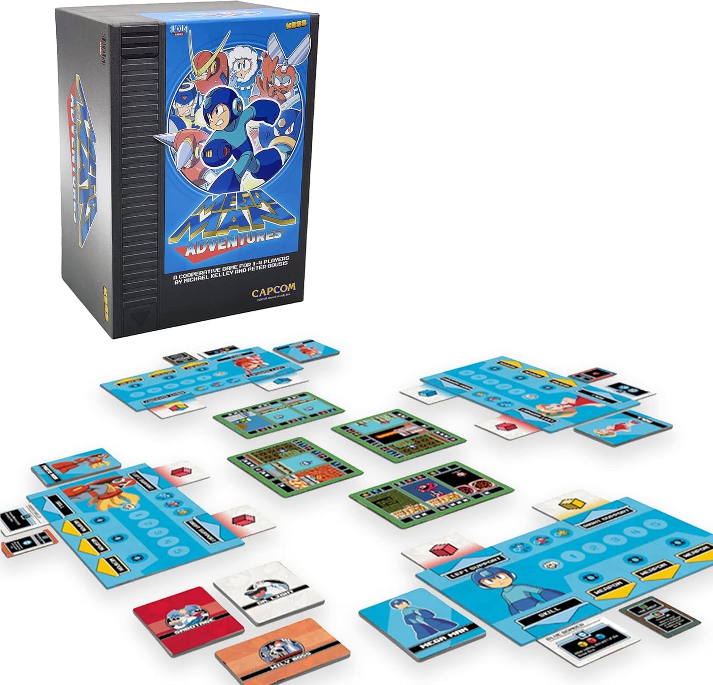 Mega Man Adventures - The Cooperative Board Game - Kessler Corp Games