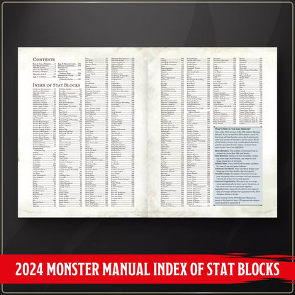 Dungeons & Dragons RPG: Monster Manual Hard Cover (2024)