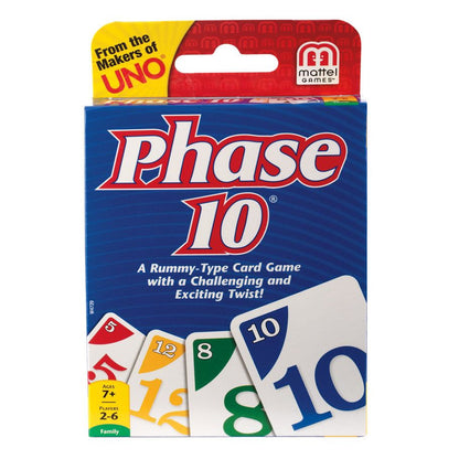 Phase 10! A Classic Rummy Game with a Twist! - Mattel