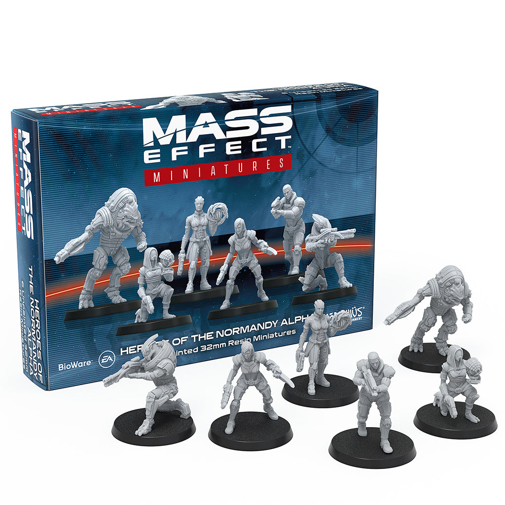 Mass Effect - Heroes Of The Normandy Alpha - Resin Collectors Miniatures Set - Modiphius Games