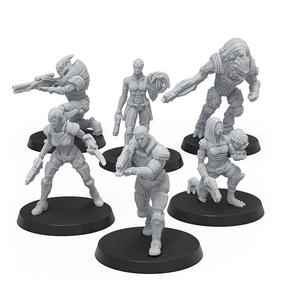 Mass Effect - Heroes Of The Normandy Alpha - Resin Collectors Miniatures Set - Modiphius Games