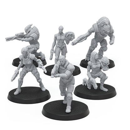 Mass Effect - Heroes Of The Normandy Alpha - Resin Collectors Miniatures Set - Modiphius Games