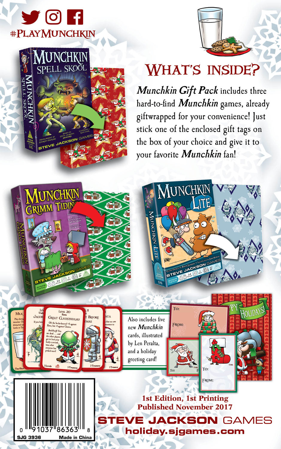 Munchkin - Holiday Gift Pack - 3 Card Game Expansions in One Box! - Steve Jackson Games