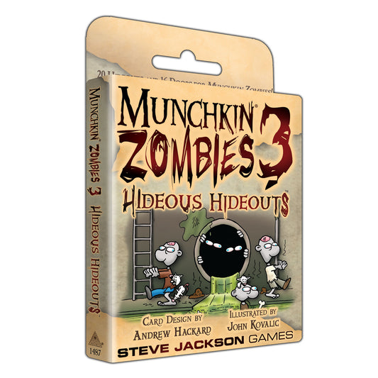 Munchkin Zombies 3 - Hideous Hideouts Card Game Expansion