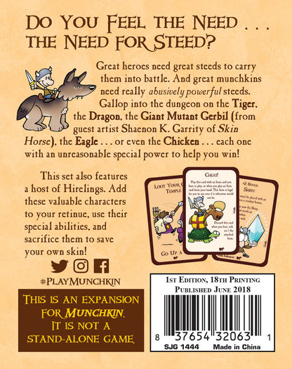 Munchkin 4 - The Need for Steed Card Game Expansion