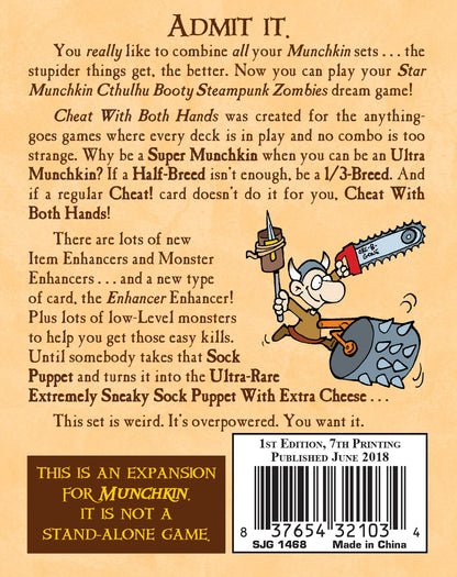 Munchkin 7 - Cheat With Both Hands Card Game Expansion