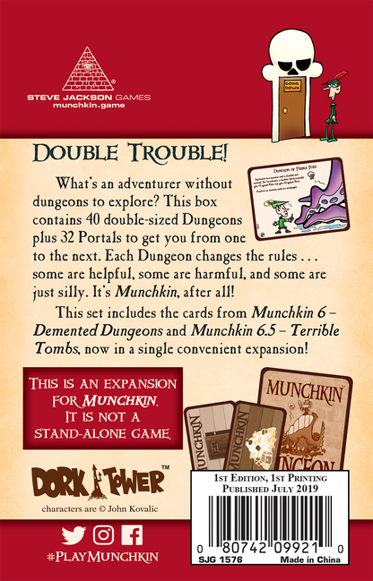 Munchkin 6 - Double Dungeons (Expanded Edition) Card Game Expansion