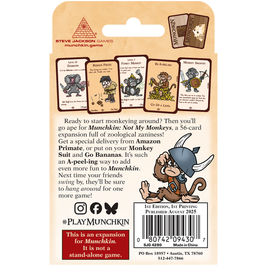 Munchkin: Not My Monkeys Expansion