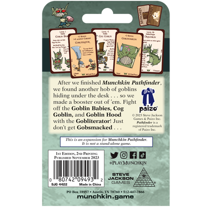 Munchkin Pathfinder - Gobsmacked! - Card Game Booster Pack