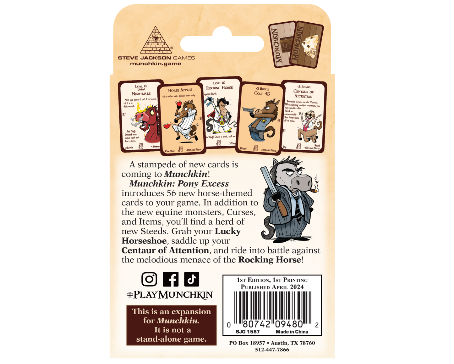 Munchkin: Pony Excess Expansion - Steve Jackson Games