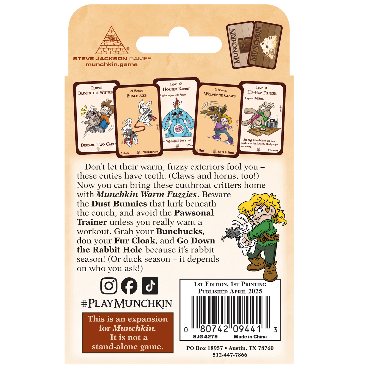 Munchkin: Warm Fuzzies Expansion - Steve Jackson Games