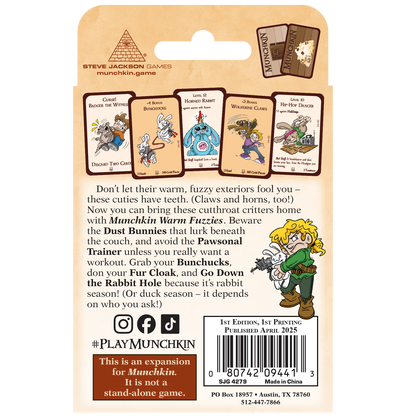 Munchkin: Warm Fuzzies Expansion - Steve Jackson Games