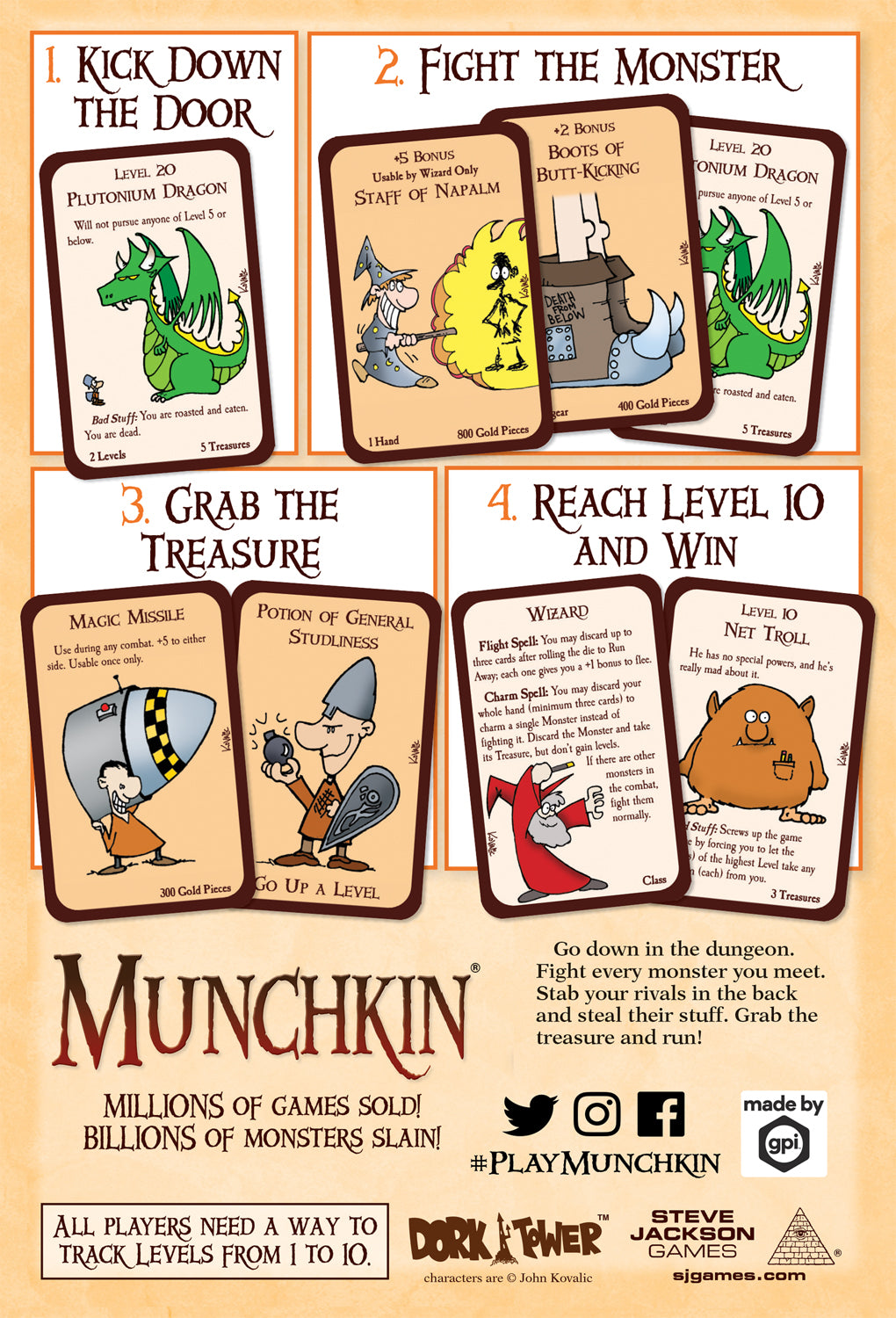 Munchkin (Base Set) - The Card Game - Steve Jackson Games