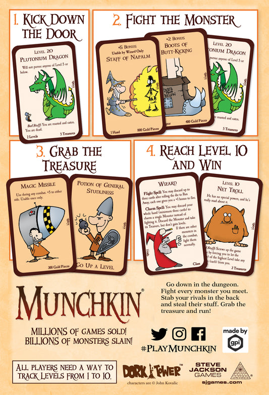 Munchkin (Base Set) - The Card Game - Steve Jackson Games