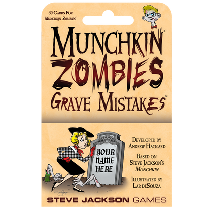 Munchkin Zombies - Grave Mistakes - Card Game Expansion