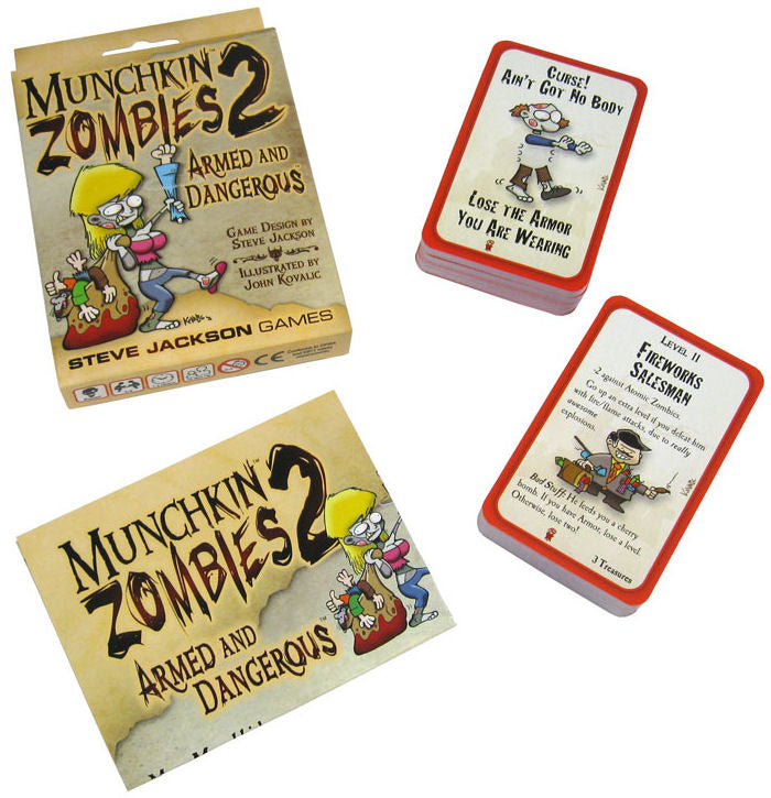 Munchkin Zombies 2 - Armed and Dangerous Card Game Expansion