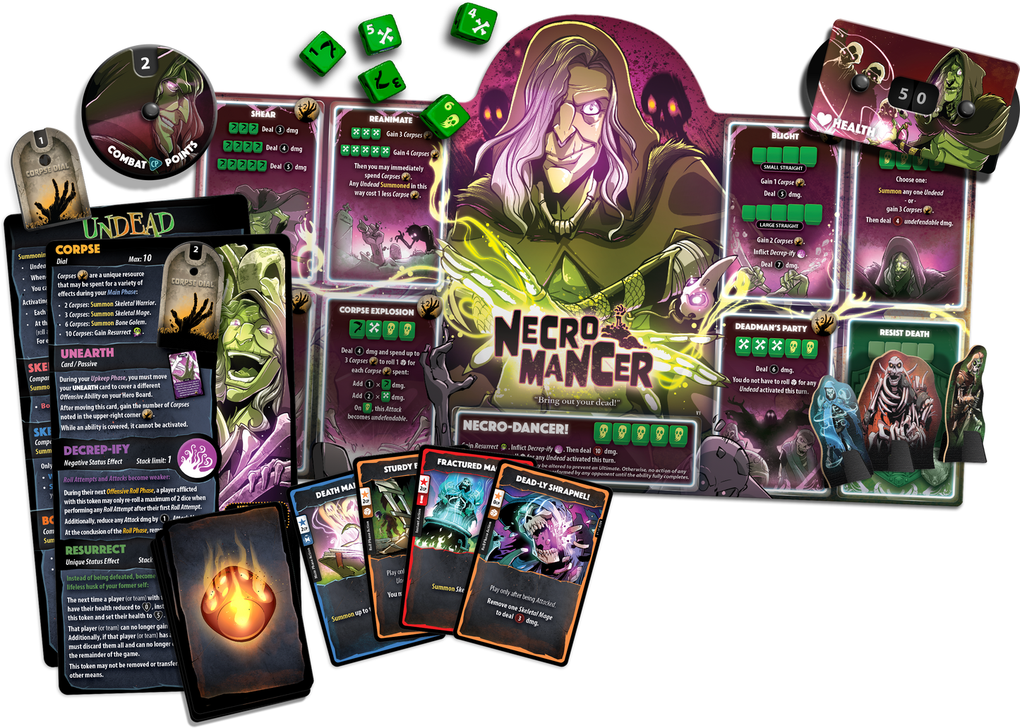 Dice Throne - Hero Pack - Necromancer