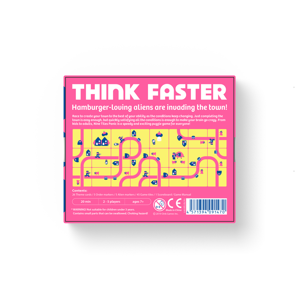 Nine Tiles Panic - A Hamburgling Alien Invasion Game - Oink Games