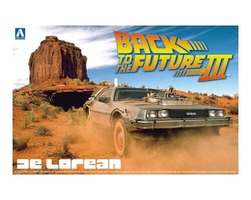 Back to the Future Part 3 - 1:24 Delorean Scale Model Kit - Aoshima Models