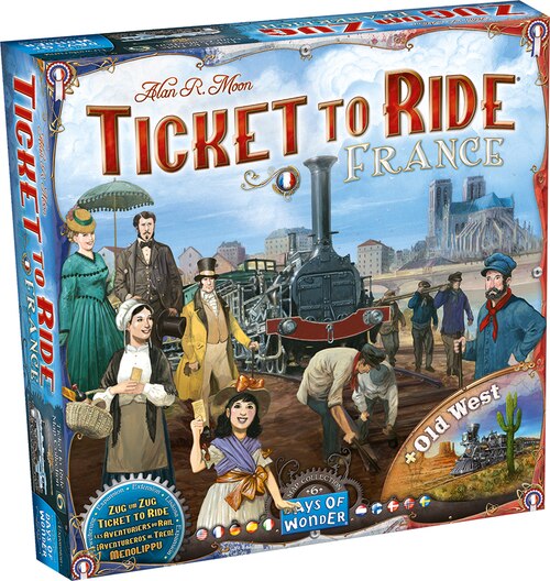 Ticket To Ride - France and Old West Map - Map Collection #6 - Board Game - Days of Wonder