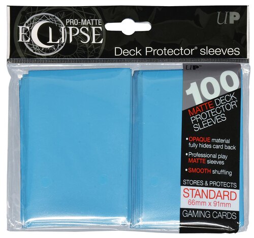 Ultra Pro ECLIPSE 2.0 PRO-Matte Deck Protector - Std Size Non-Glare Card Sleeves - 100 Count - SKY BLUE