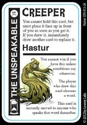 Cthulhu Fluxx - "Hastur the Unspeakable" - Promo Card - Looney Labs