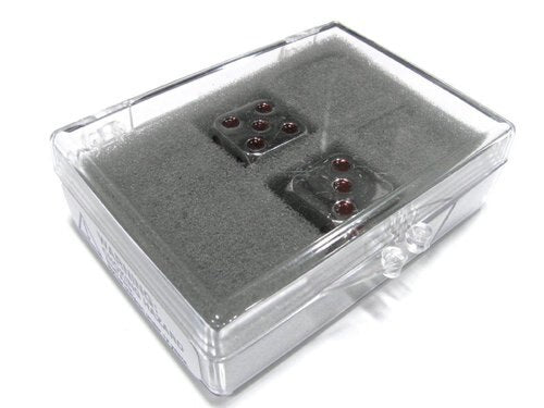 Koplow Metal Dice - D6 15mm Zinc Alloy - Purple Pips - 2 count