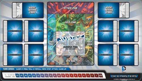 Dicemasters - Official Playmat - DC Comics - Justice League  - WizKids