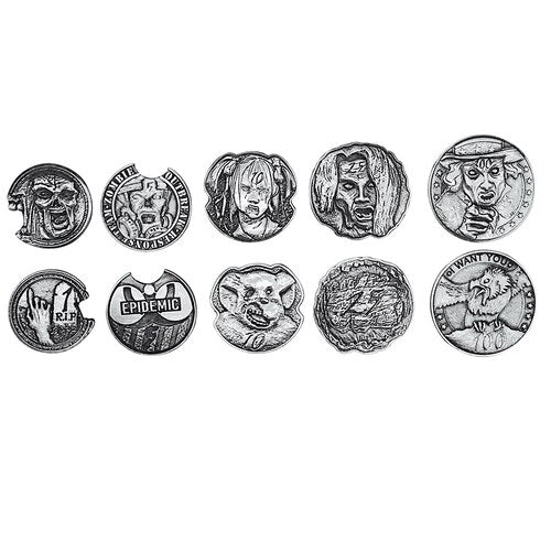 Norse Foundry - Adventure Coins - Variety Pack  (Set of 10) "Zombie Silver"