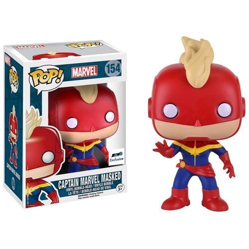 POP! Vinyl Figure - Marvel Comics #154 - Captain Marvel (Rare Masked Version)
