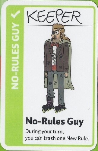 Regular Show Fluxx - "No-Rules Guy" - Promo Card - Looney Labs