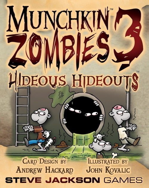 Munchkin Zombies 3 - Hideous Hideouts Card Game Expansion