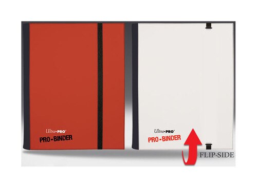Ultra Pro - 4-Pocket Pro Binder - Reversible - Holds 160 cards - Red & White