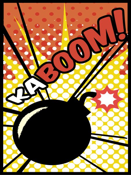 Turn One Gaming - Deck Protector - 100 Count - MATTE - KABOOM!