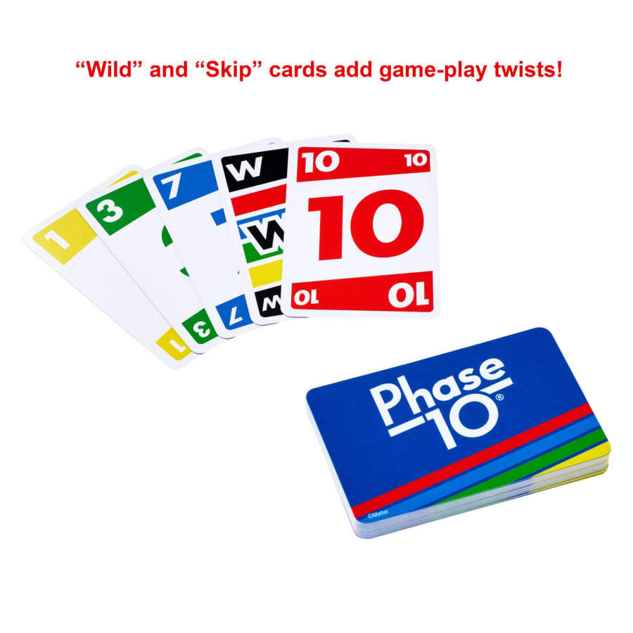 Phase 10! A Classic Rummy Game with a Twist! - Mattel